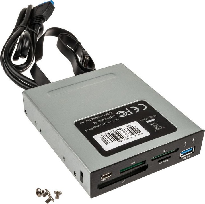 Produktbild Icy Box IcyBox MultiReader 4xCard 2xUSB 3.0 IB-865a (USB)