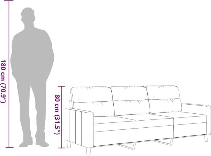 Produktbild vidaXL 3-Sitzer-Sofa (3-Sitzer)