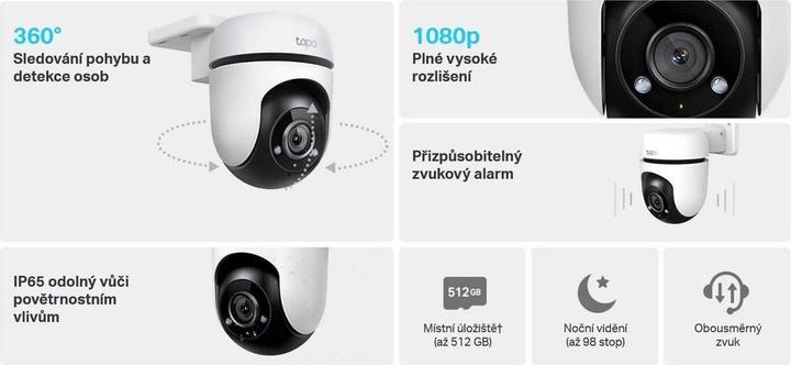 Produktbild TP-Link Tapo C500 FHD 360° Outdoor Kamera MicroSD (1920 x 1080 Pixels)