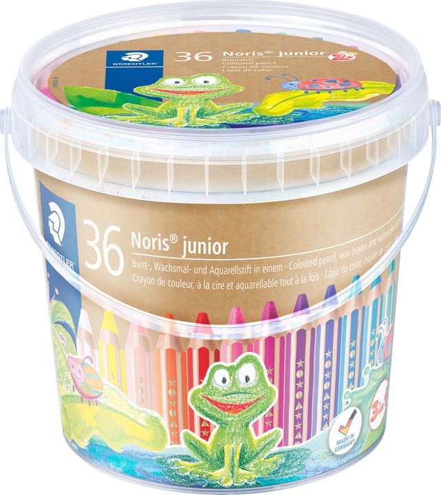 Produktbild Staedtler Noris junior 140 Kindermalstift, Kartonetui mit 36 Farben + 3 ST Spitzer (36x)