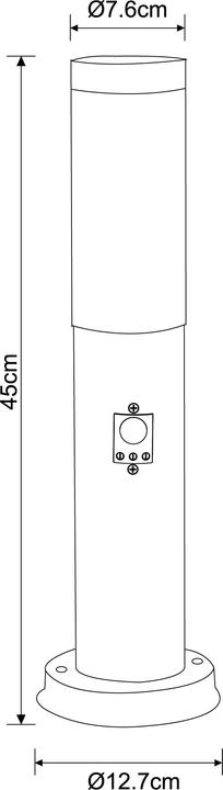 Actual product image Globo Boston outdoor light (E27, IP44)