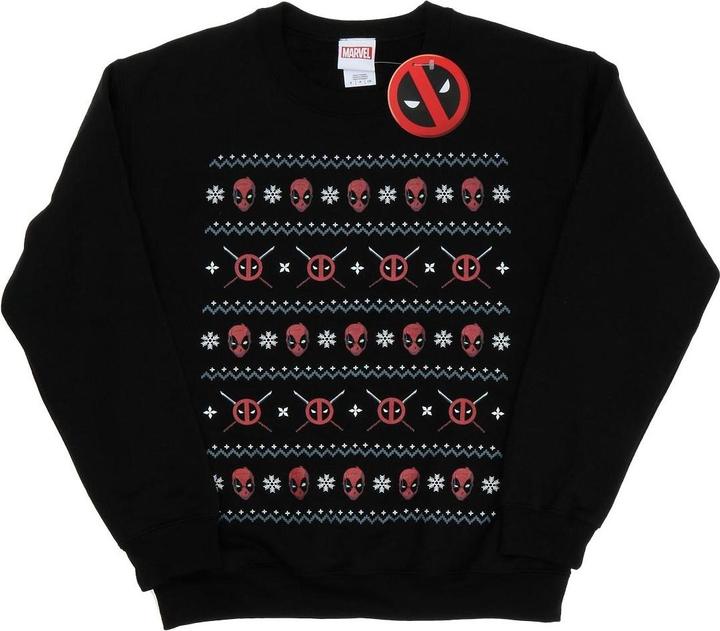Actual product image Womens/Ladies Deadpool Christmas Sweatshirt (L)