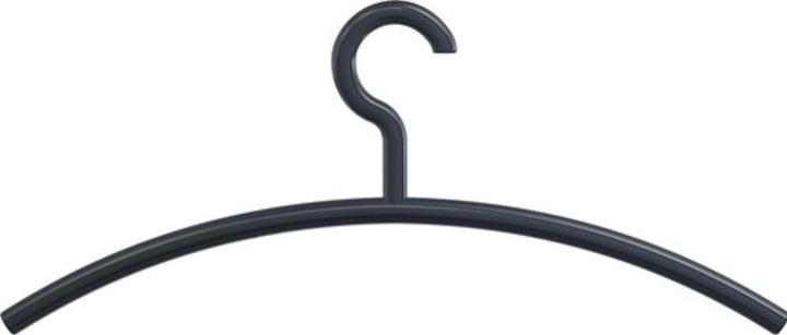 Hewi Kleiderbügel 570.1 90 Kunststoff 90 tiefschwarz Breite 450 mm Höhe 190 mm (1 x)