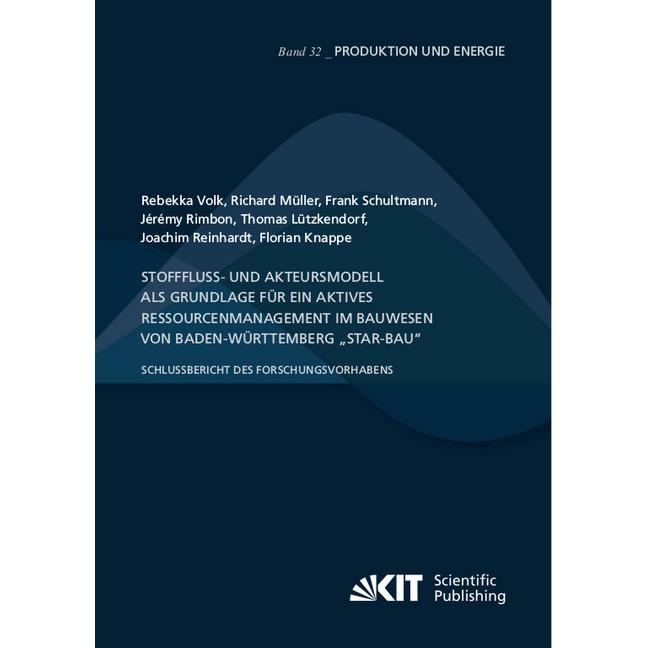 Stofffluss- und Akteursmodell als Grundlage für ein aktives Ressourcenmanagement im Bauwesen von Bad, Fachbücher von Ric...