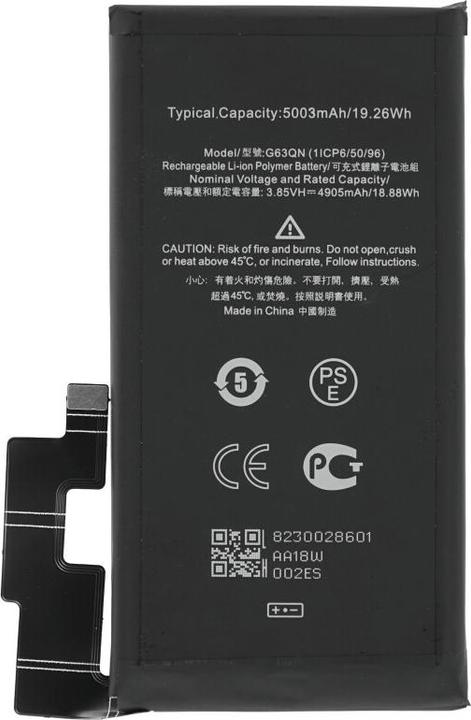 Actual product image OEM MPS battery G63QN for Google Pixel 6 Pro