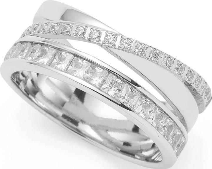 Leonardo Jewels Ring 19 Sarah, Fingerring, Schmuck, Grösse 19, Edelstahl, Zirkonia, 025433 (19)