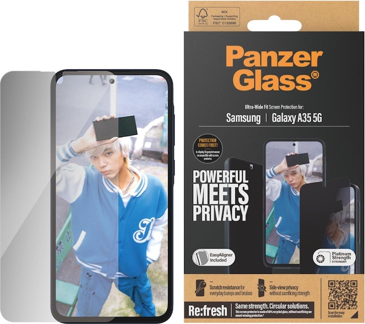 Actual product image PanzerGlass Privacy (1 Piece, Samsung Galaxy A35)