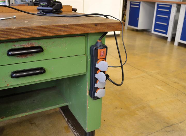 Produktbild Brennenstuhl 9152450100 Steckdosenleiste mit Schalter 4fach Schwarz, Orange, Grau Schutzkontakt (4x, CEE 7/3, 5 m)