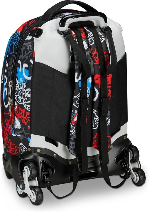 Actual product image Seven Detachable Trolley Backpack with Three-Wheel System and Crossover Straps (34 l)