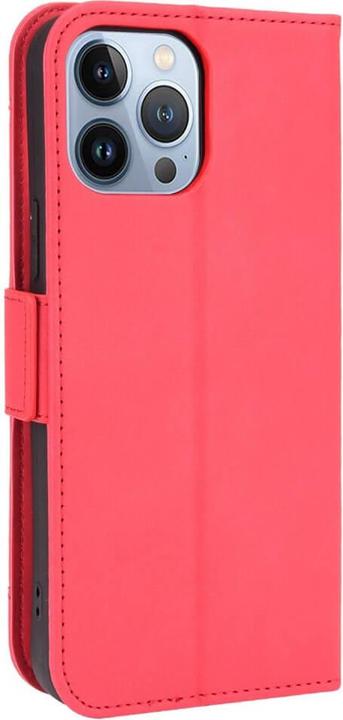 Immagine prodotto Cover-Discount iPhone 14 Pro Max - Custodia con molti scomparti per carte di credito rossa (Apple iPhone 14 Pro Max)