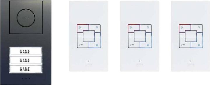 Actual product image M-E 41189 Door intercom wired complete set 3 family house (Cable)
