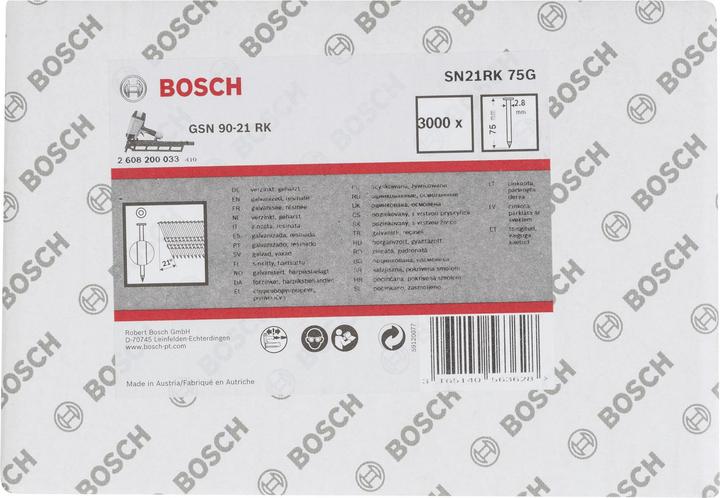 Productafbeelding Bosch Professional Zubehör Ronde kop stripnagel SN21RK