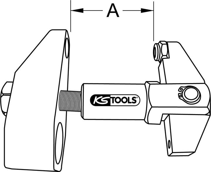 Actual product image KS Tools Clamping screw extractor, basic unit