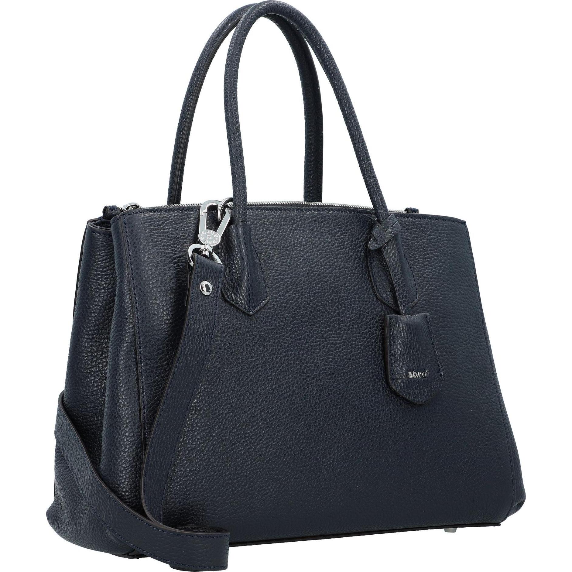 Thumbnail - Abro, Tasche, Adria Handtasche Leder 35 cm Laptopfach, Blau, (10 l)