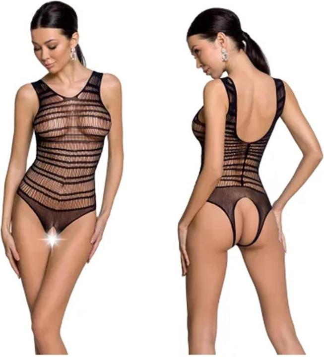Actual product image Passion Woman Bs086 Bodystocking - Black One Size (One size)