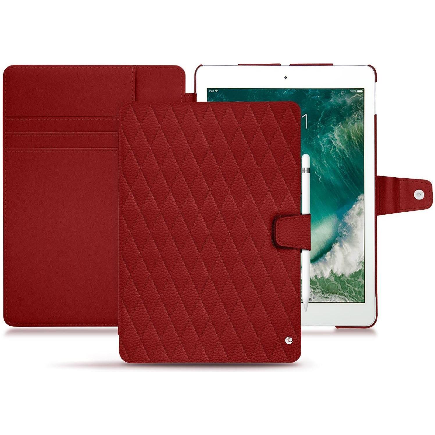 Noreve Lederschutzhülle Wallet (iPad Pro 10.5), Tablet Hülle, Rot