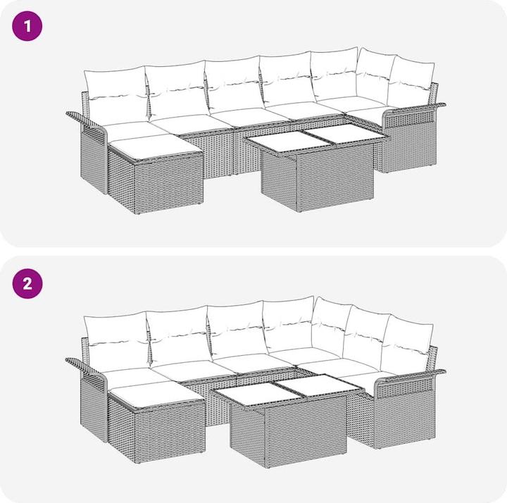 Produktbild vidaXL Gartenmöbel Set (55 x 100 x 73 cm)