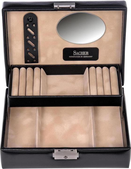 Image du produit Sacher 13.107.010443 - Coffret à bijoux Britta new classic noir cuir