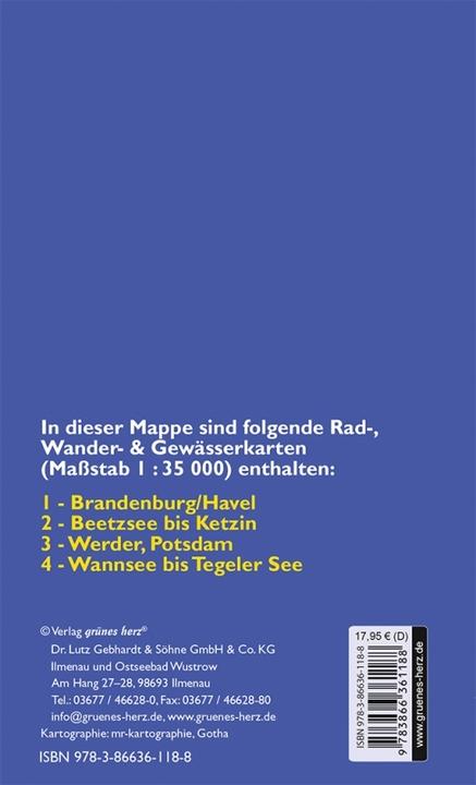 Produktbild Rad-, Wander- und Gewässerkarten-Set: Havelseen 1 : 35 000 35000