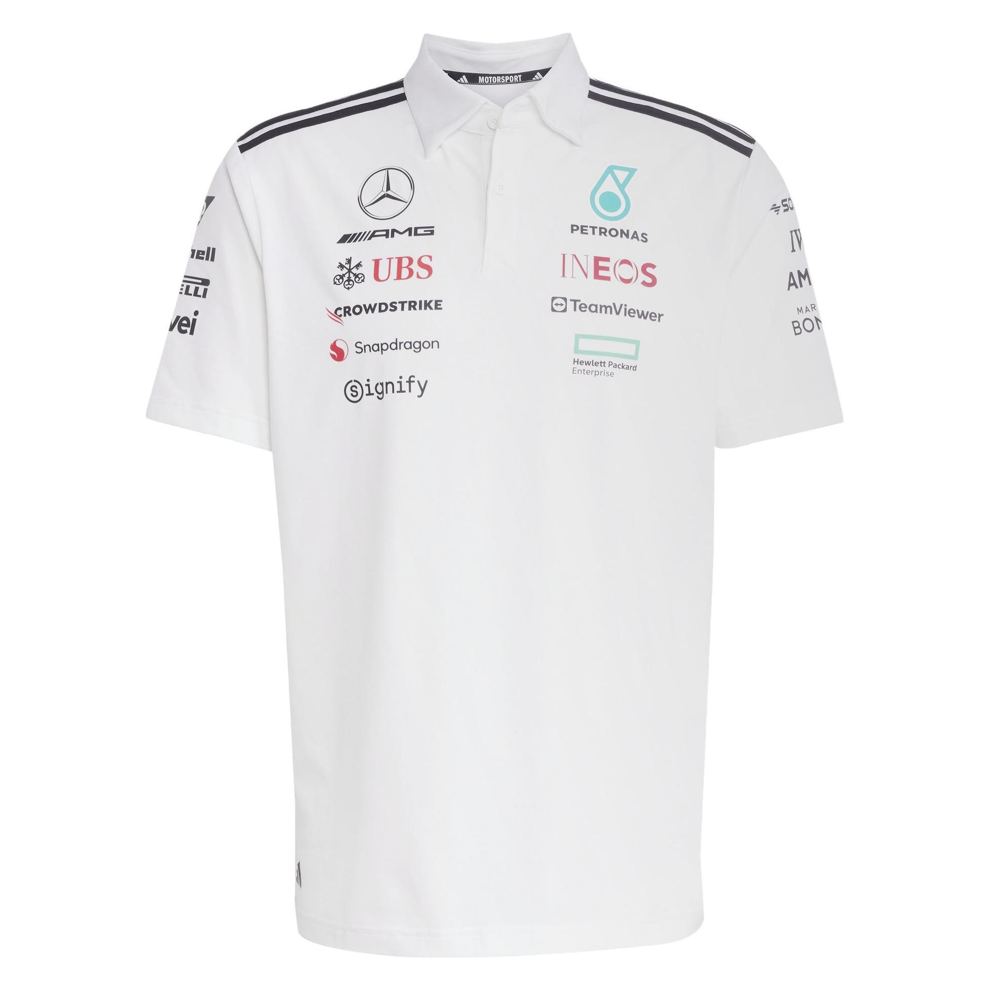 Adidas, Herren, Shirts, Mercedes Tm, Weiss, Mehrfarbig, Schwarz, (S)