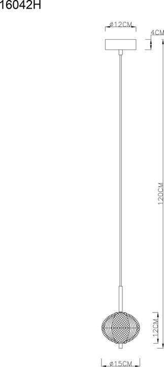 Image du produit Globo Lampe à Suspendre Métal Noir Mat, 1xled (770 lm)