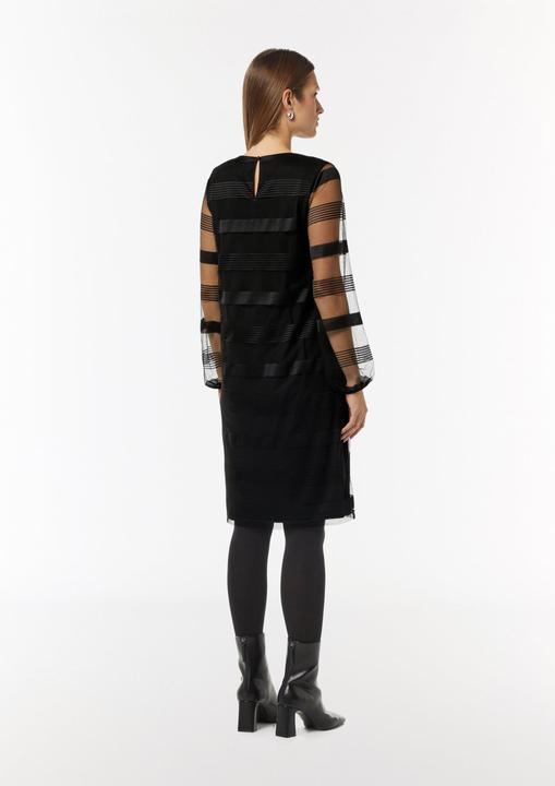 Produktbild Comma Kleid Gestreiftes Mesh-Kleid (40)