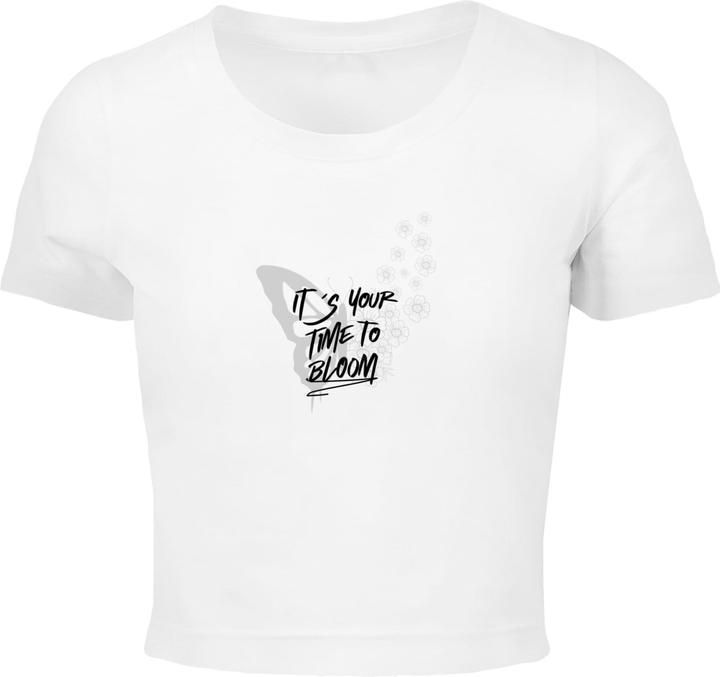 Merchcode Ladies It's Your Time To Bloom Cropped Tee - 191035 (M)
