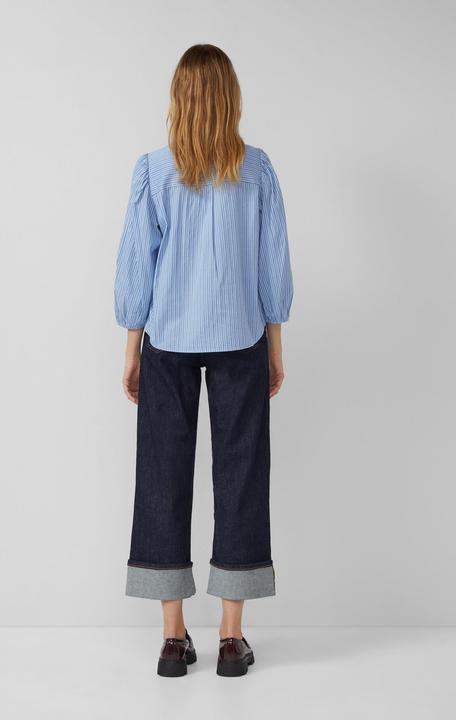 Immagine prodotto s.Oliver Bluse Gestreifte Hemdbluse mit 3/4-Arm und Raffung (44)