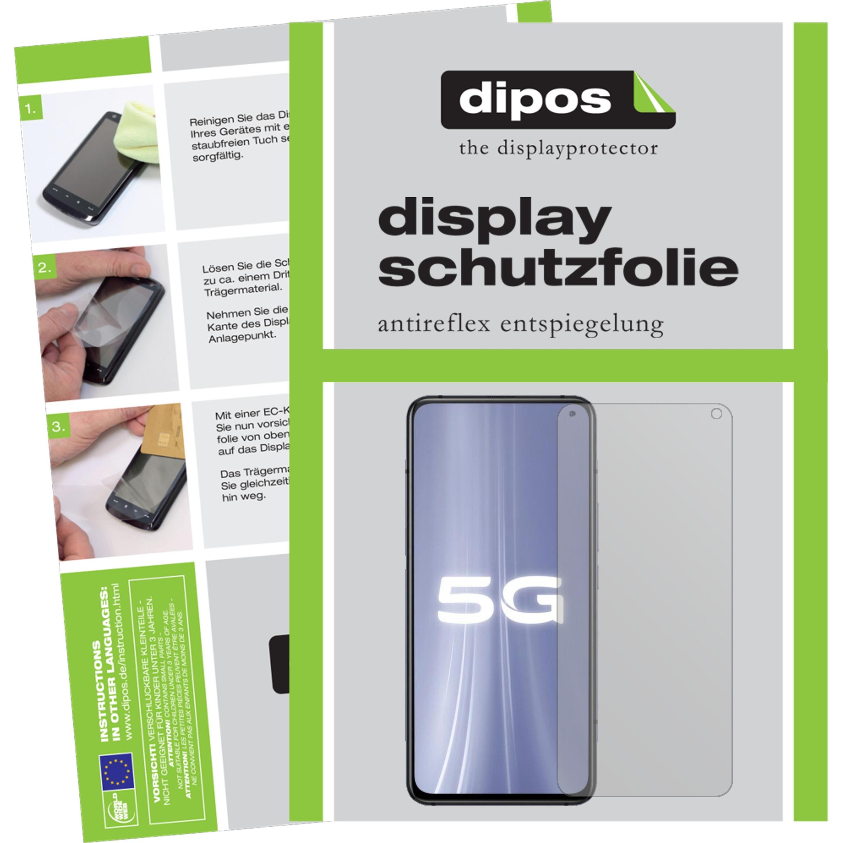 Dipos Displayschutzfolie Antireflex (4 Stück, Vivo iQOO 3 5G), Smartphone Schutzfolie, Transparent