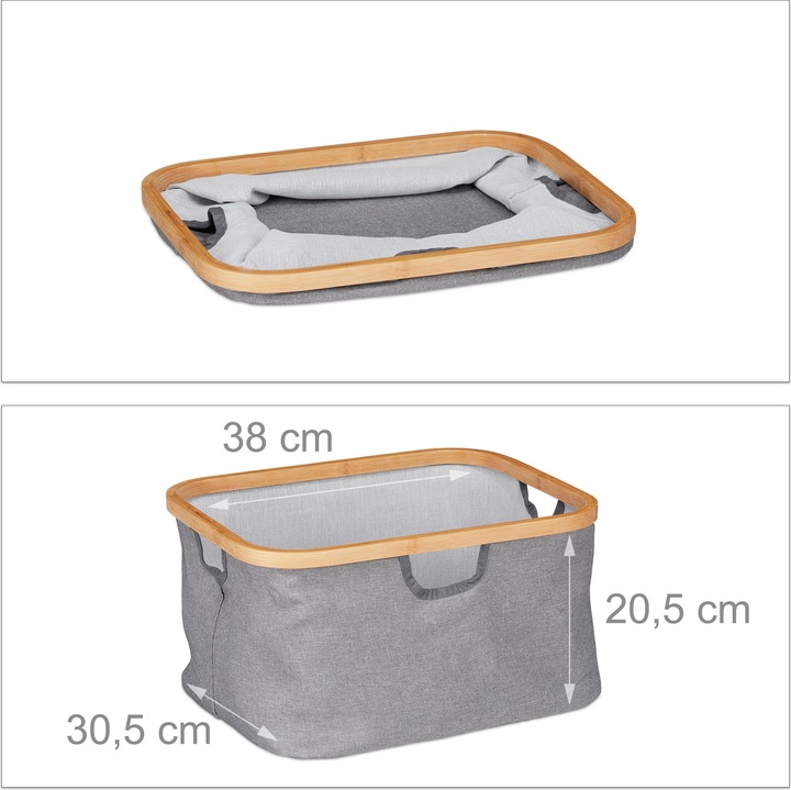 Image du produit Relaxdays Panier à linge à 3 corbeilles (74 l)