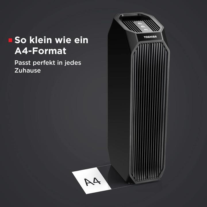 Productafbeelding Toshiba 3-in-1-Luftreiniger mit HEPA-Filter, UV-Licht und 99,7 % Filterleistung (20 m²)