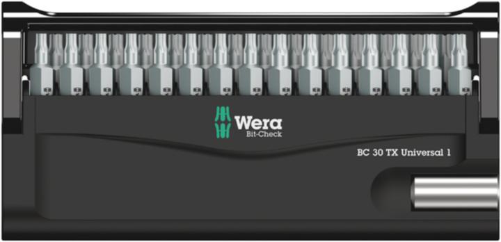 Actual product image Wera Bit-Check 30 TX Universal 1 (Hexagon socket TX)