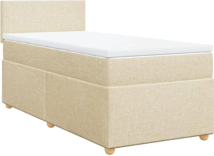Produktbild VidaXL Bo x springbett mit Matratze 90 x 200 cm Stoff (90 x 200 cm, 90 x 200 cm)