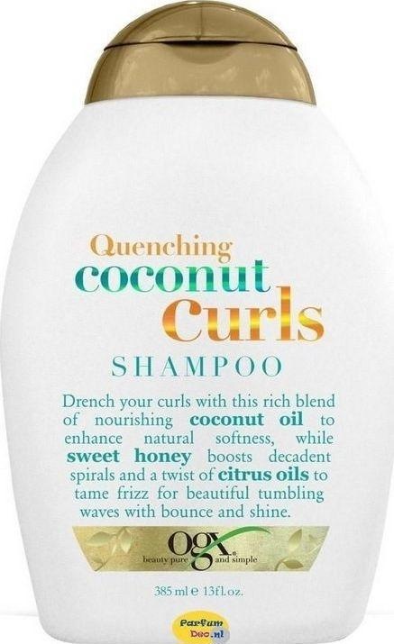 Produktbild Ogx Organix Cosmetix Quenching + Coconut Curls shampoo for curly hair 385 ml (385 ml, Flüssiges Shampoo)