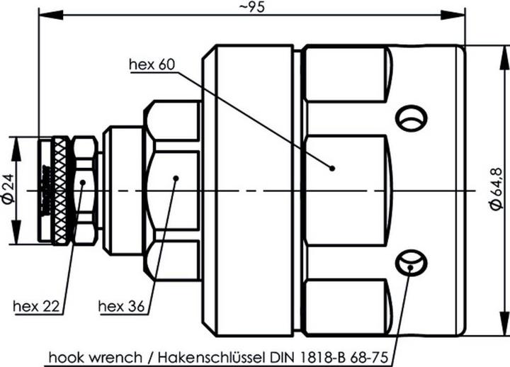 Actual product image Telegärtner Subrack HD3 zbh Mounting bracket M20/M25