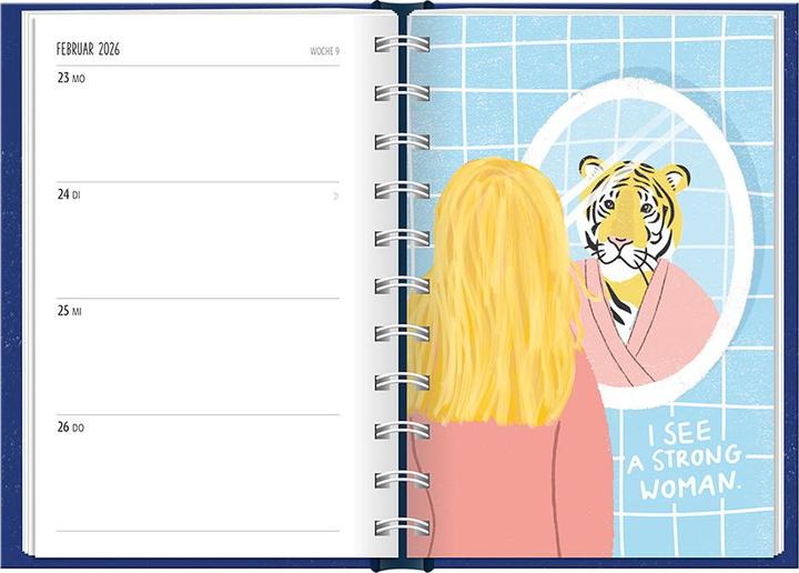 Produktbild Terminplaner 2026 Girl, you can (10 x 15,5 cm, 1 Woche / 2 Seiten)