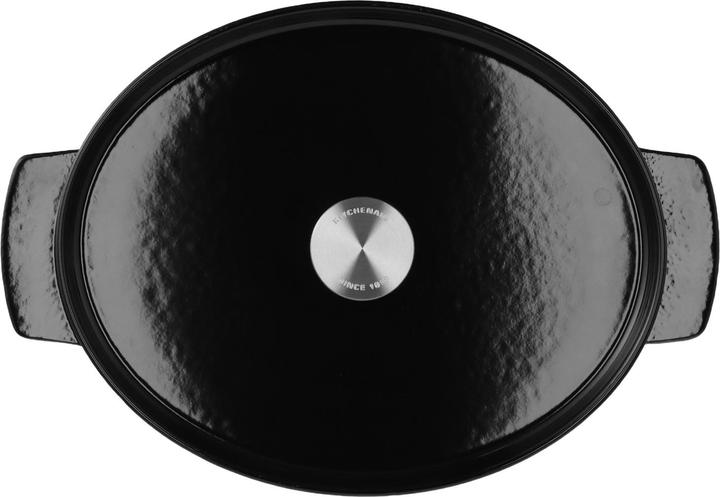 Image du produit KitchenAid braadpan 30cm - gemailleerd gietijzer - onyx zwart - ovaal (30 cm, Cocotte + faitout, Fonte)