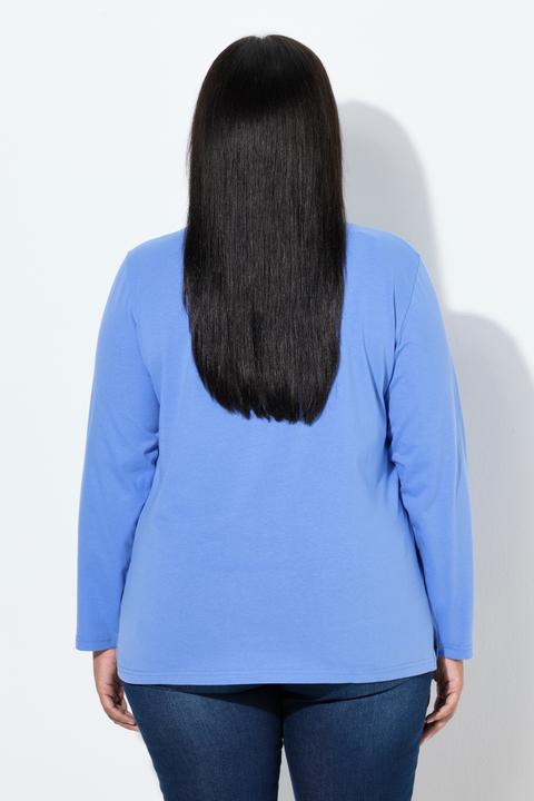 Produktbild Ulla Popken Shirt, Relaxed, Rundhalsausschnitt, Langarm (62)