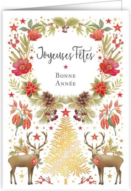 Produktbild Quire Weihnachtskartenbox - Joyeuses Fêtes (10 Stk.)