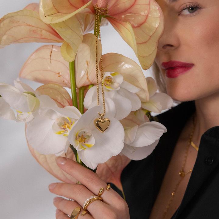 Image du produit Purelei Lovebird Kette gold (Acier inoxydable plaqué or 18 carats)