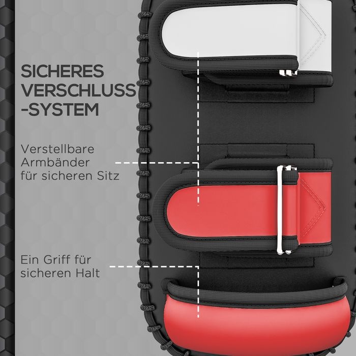 Actual product image Swisshandel24 Kickboxing kick pads for Muay Thai boxing pads Trainer pads Punch pads for coaching, tr (38 cm, 0.40 kg)