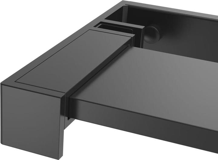 Immagine prodotto VidaXL Duschwand mit Ablage für Walk-In-Dusche Schwarz 100x195 cm ESG (100 cm, 100 cm, 195 cm)
