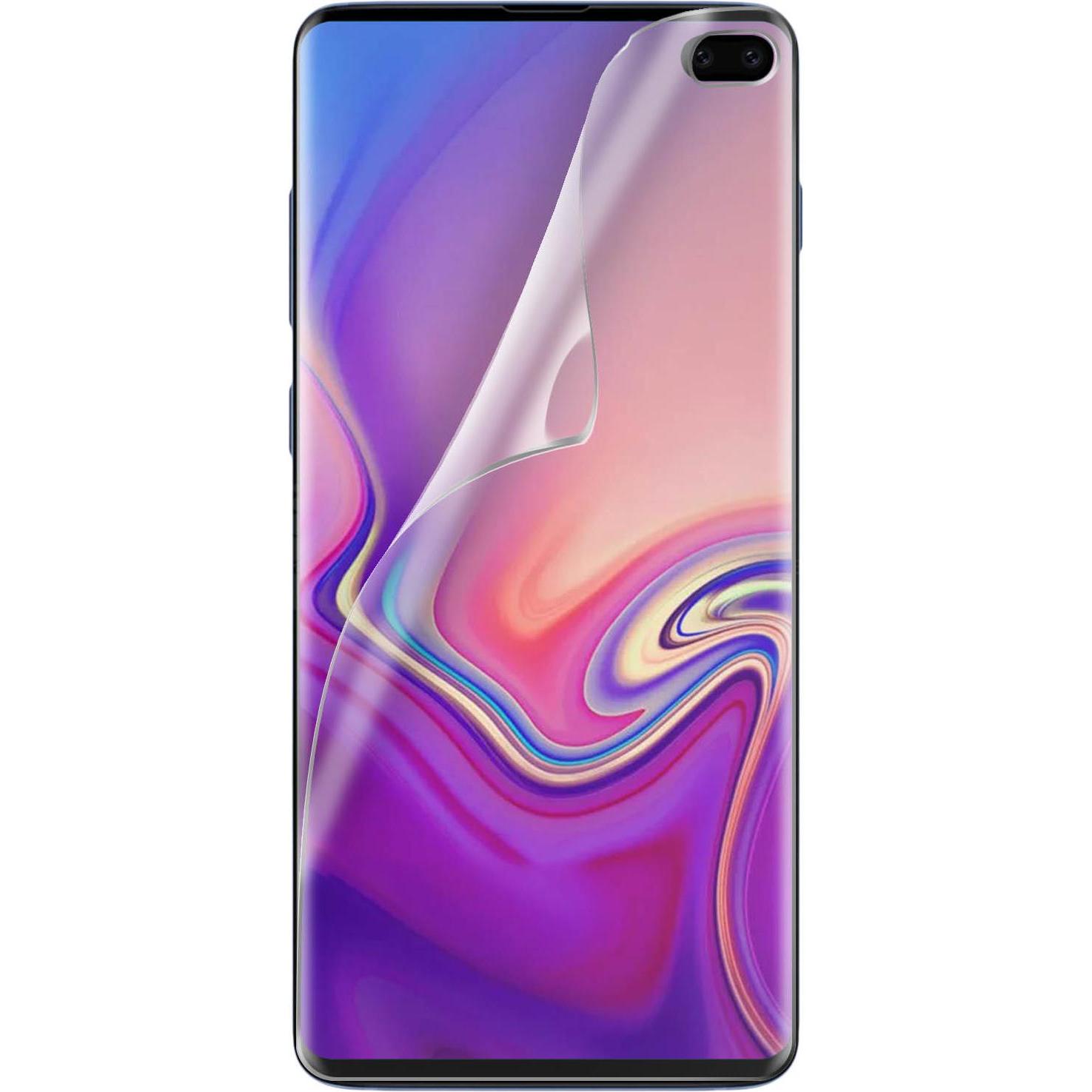 Avizar Flexible Displayschutzfolie, Displayfolie (1 Stück, Samsung Galaxy S10+), Smartphone Schutzfolie, Transparent