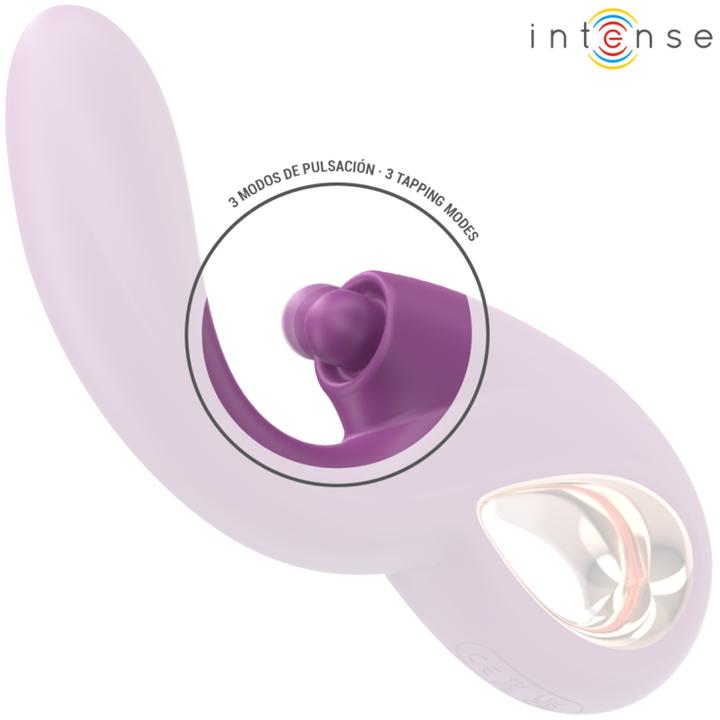 Actual product image Intense Lali Multifunktions-G-Spot-Vibrator Tapping & Stoss & Vibration Lila