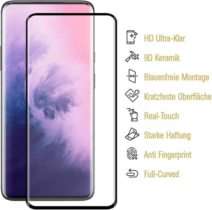 Produktbild Protectorking 2x Ceramic-Glass Full Cover HD Klar (2 Stück, OnePlus 7 Pro)