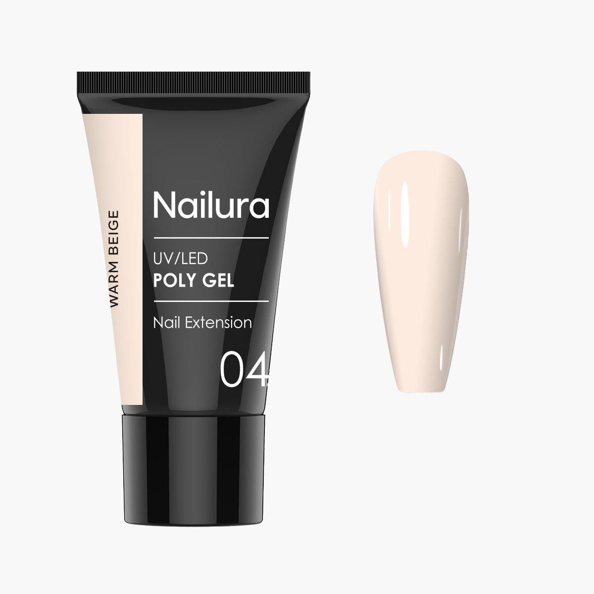 Nailura, Prodotto cura delle unghie, - Poly Gel 4 - Warm Beige - 30 ml (30 ml)