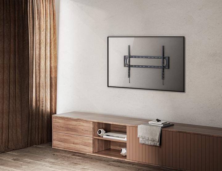 Actual product image Manhattan TV wall bracket with particularly high load-bearing capacity for large screens, tiltable (Wall, 120", 120 kg)