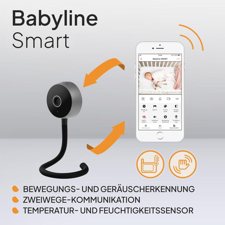 Actual product image Lionelo Care Babyline Smart mit Kamera, Nachtsicht, Bewegungs- und Geräuscherkennung (Video & Audio, 10 m)
