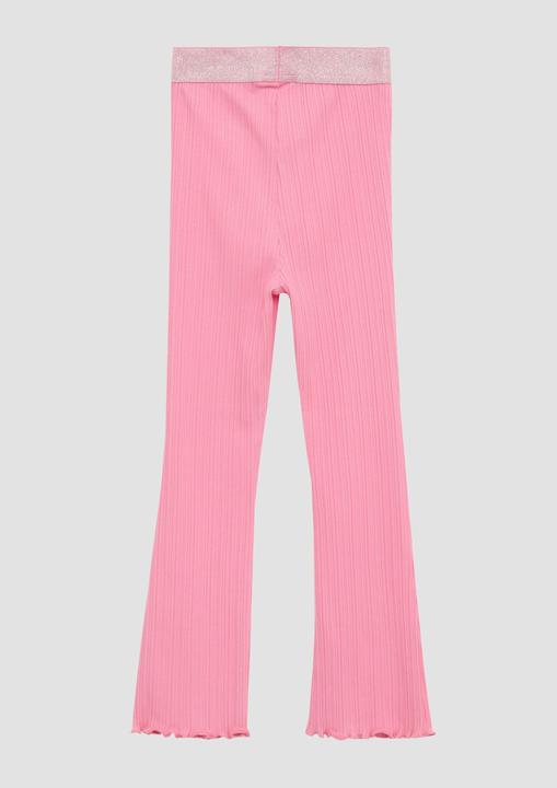 Actual product image S.Oliver Leggins Flared-Leggings mit Rippstruktur und Glitzerbund (98)