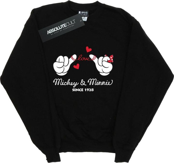 Actual product image Disney Girls Mickey Mouse Love Hands Sweatshirt (116)